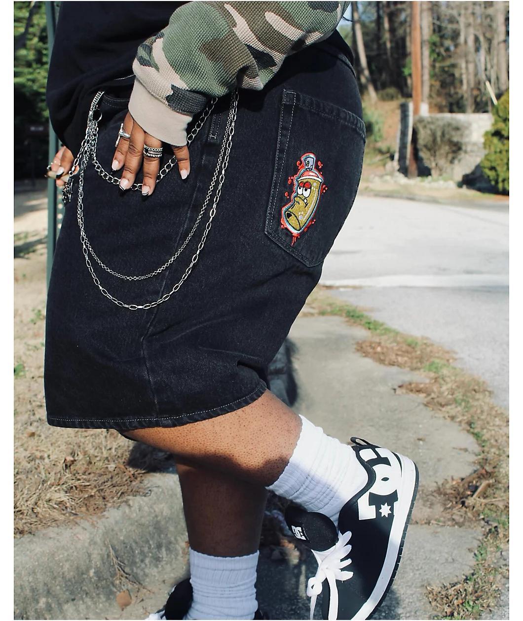 Empyre Shmutz Black Denim Skate Shorts  Product Image