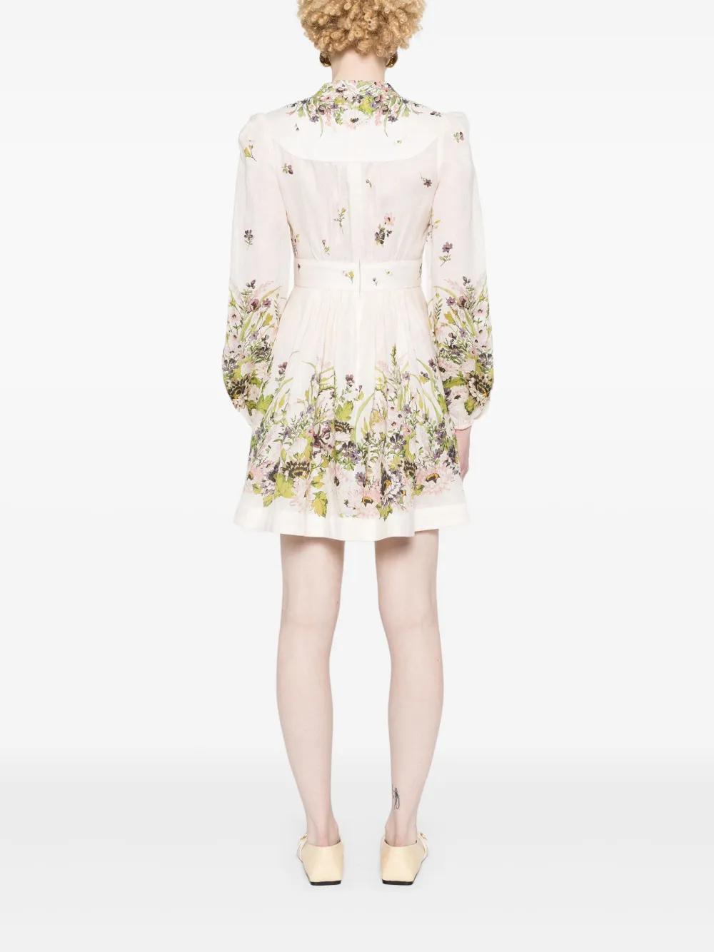 Halliday Plunge linen mini dress Product Image