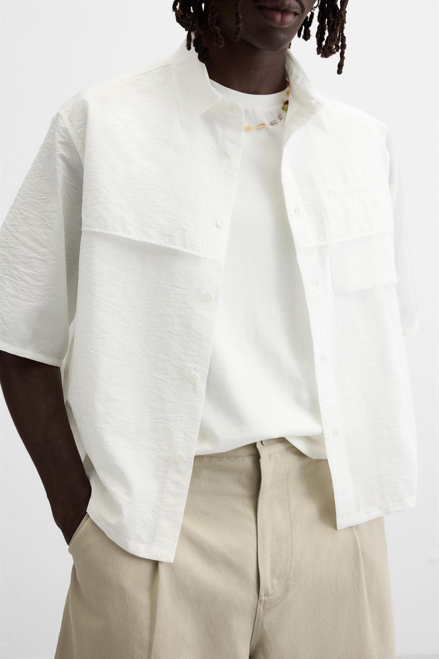 WRINKLED LOOK SHIRT Product Image