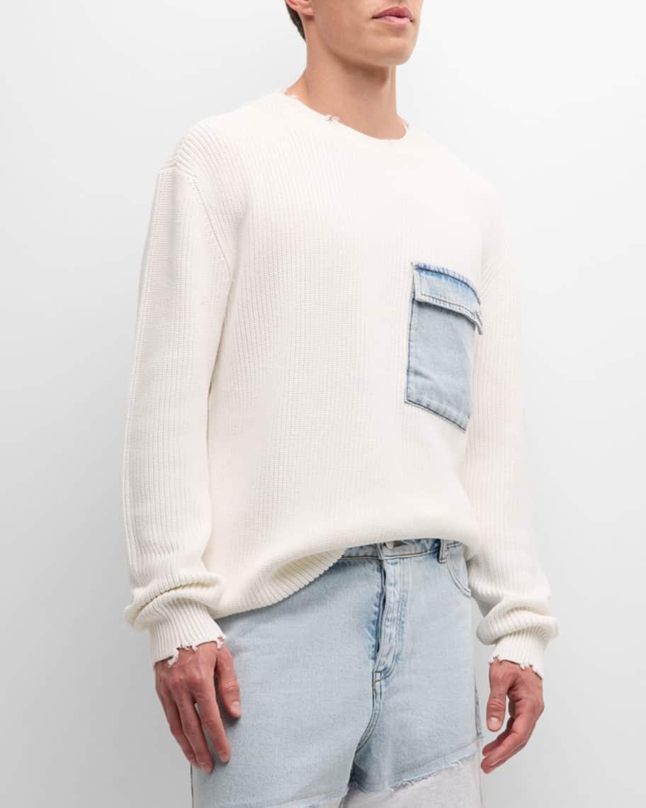 Mens Damien Sweater with Denim Pocket Product Image