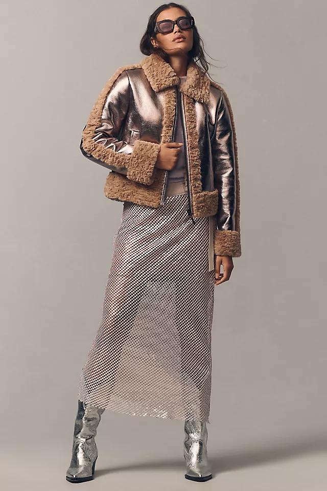 Pilcro Chainmail Column Maxi Skirt Product Image