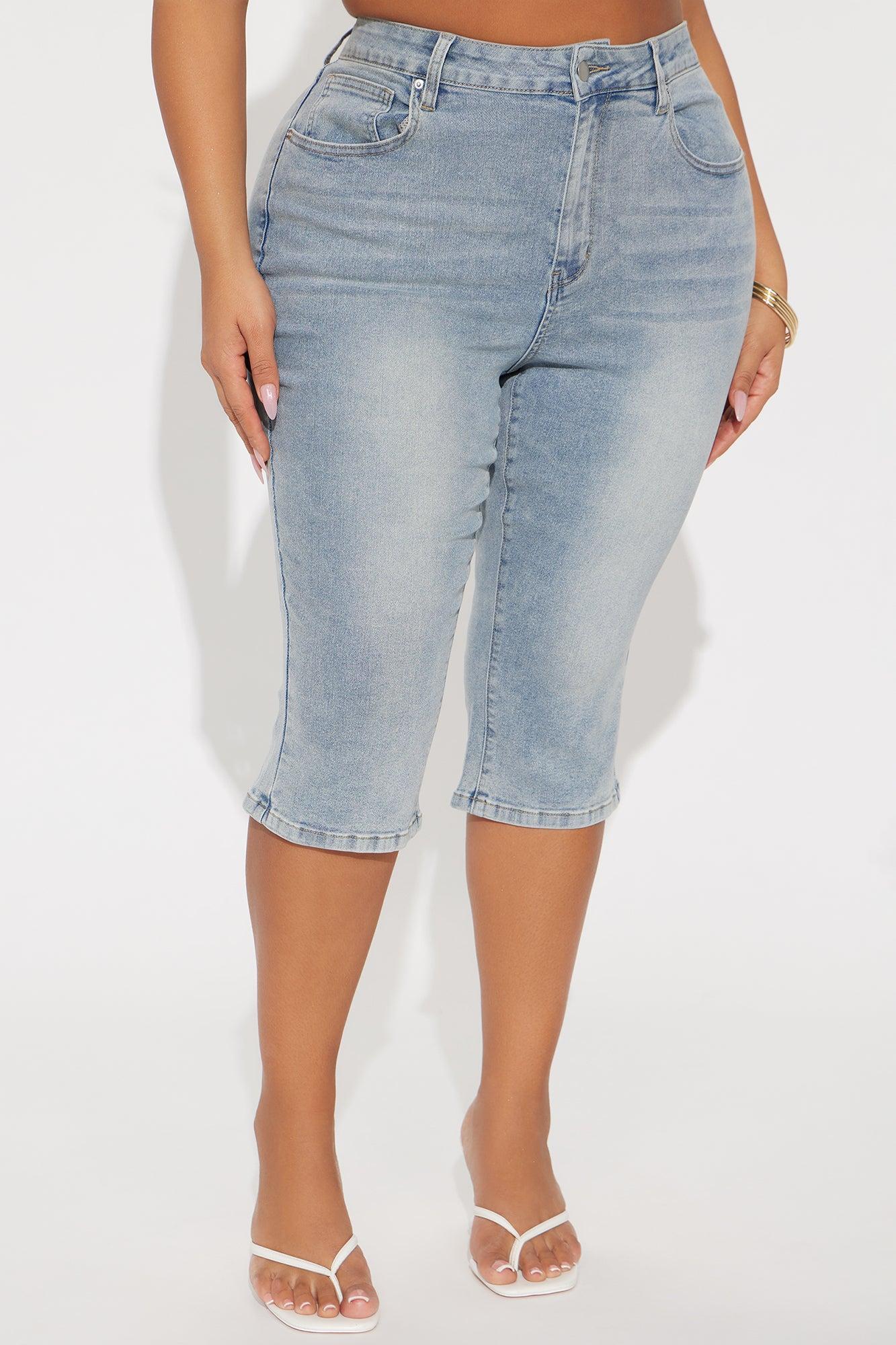 San Diego Skinny Capri Jeans - Light Wash Product Image