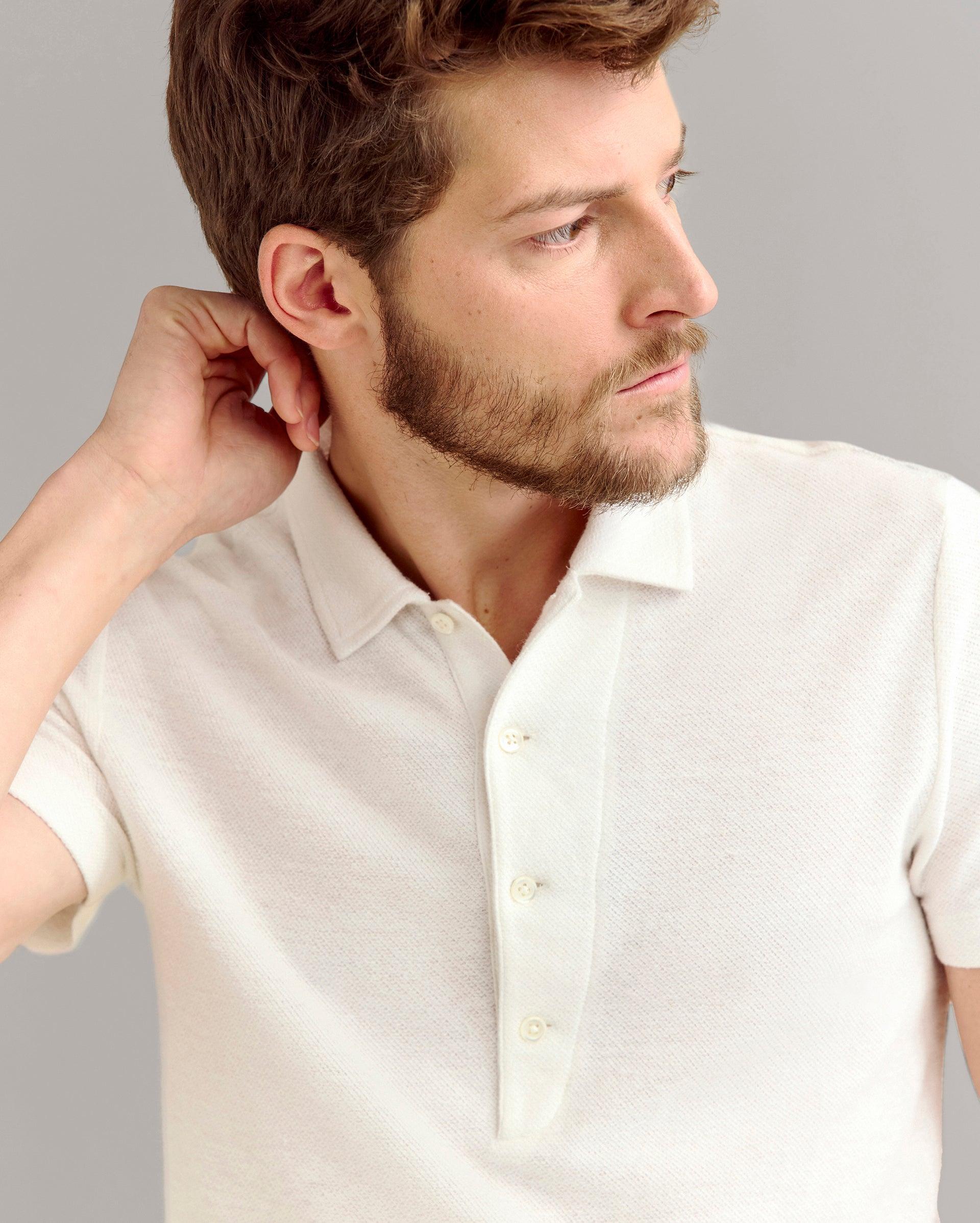 Hemp Cotton Twill Polo -  Product Image