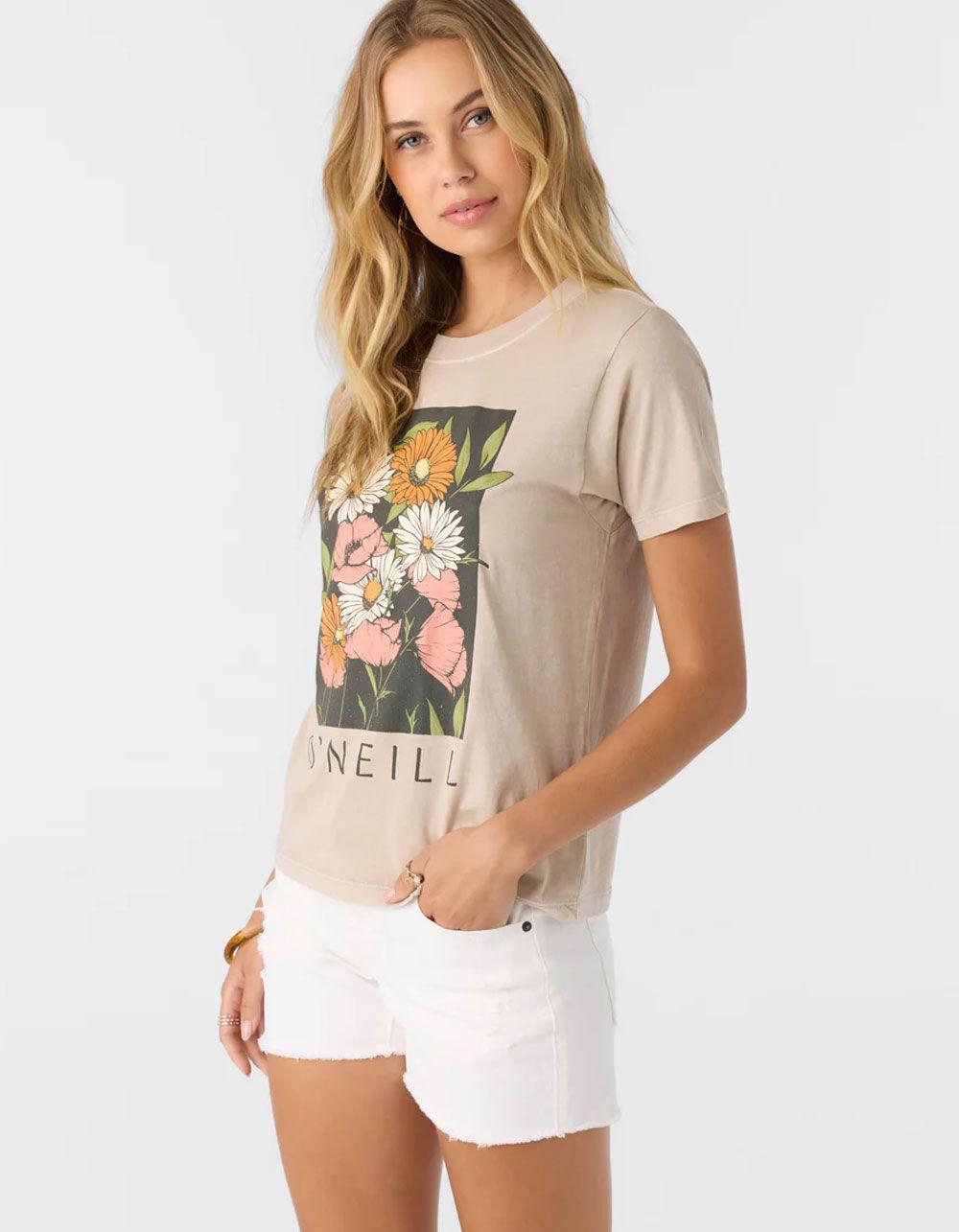 O'NEILL Heritage Daisy Womens Relaxed Tee  - TAUPE Product Image