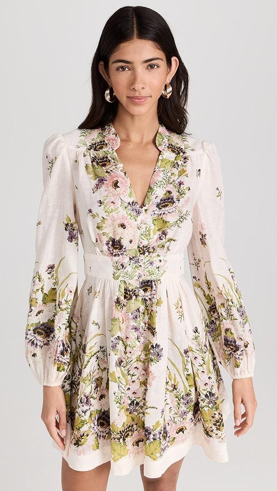 Zimmermann Halliday Plunge Mini Dress | Shopbop Product Image