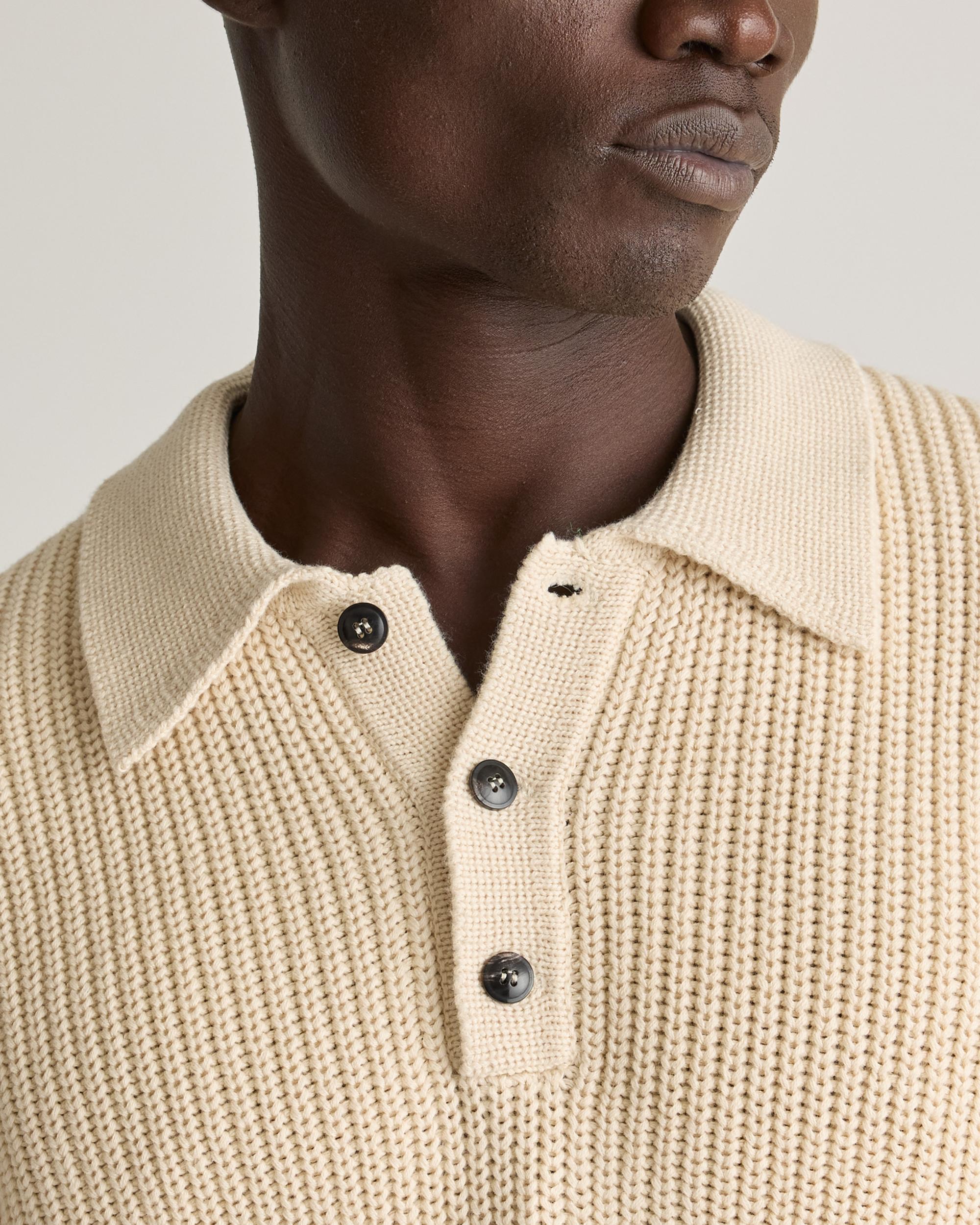 Quince | Men's Fisherman Polo Sweater Size XL, Organic Cotton Product Image