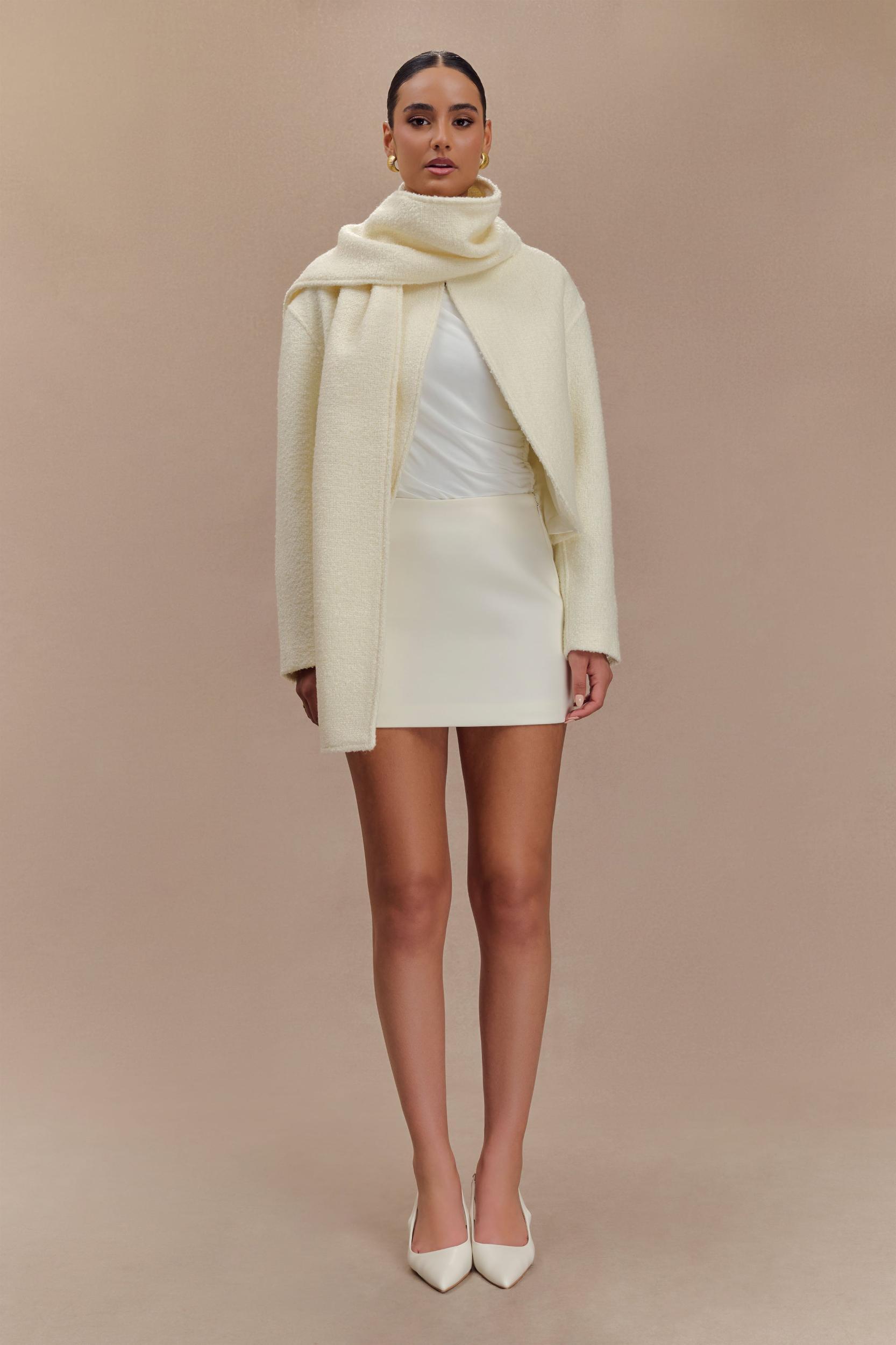 Bree Scarf And Jacket - Ivory Product Image