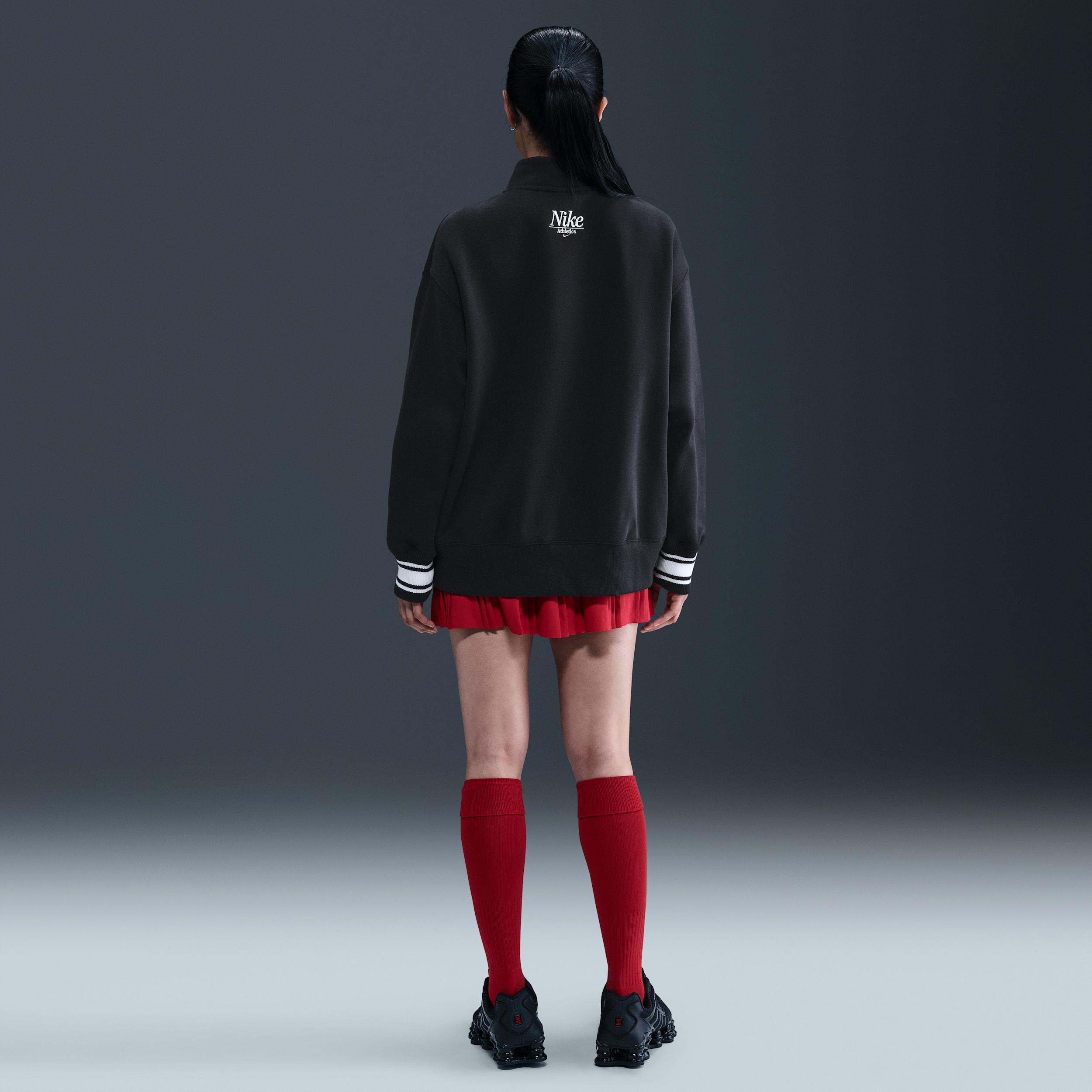 Women's Nike Sportswear Phoenix Fleece Oversized 1/4-Zip Long Sweatshirt Product Image