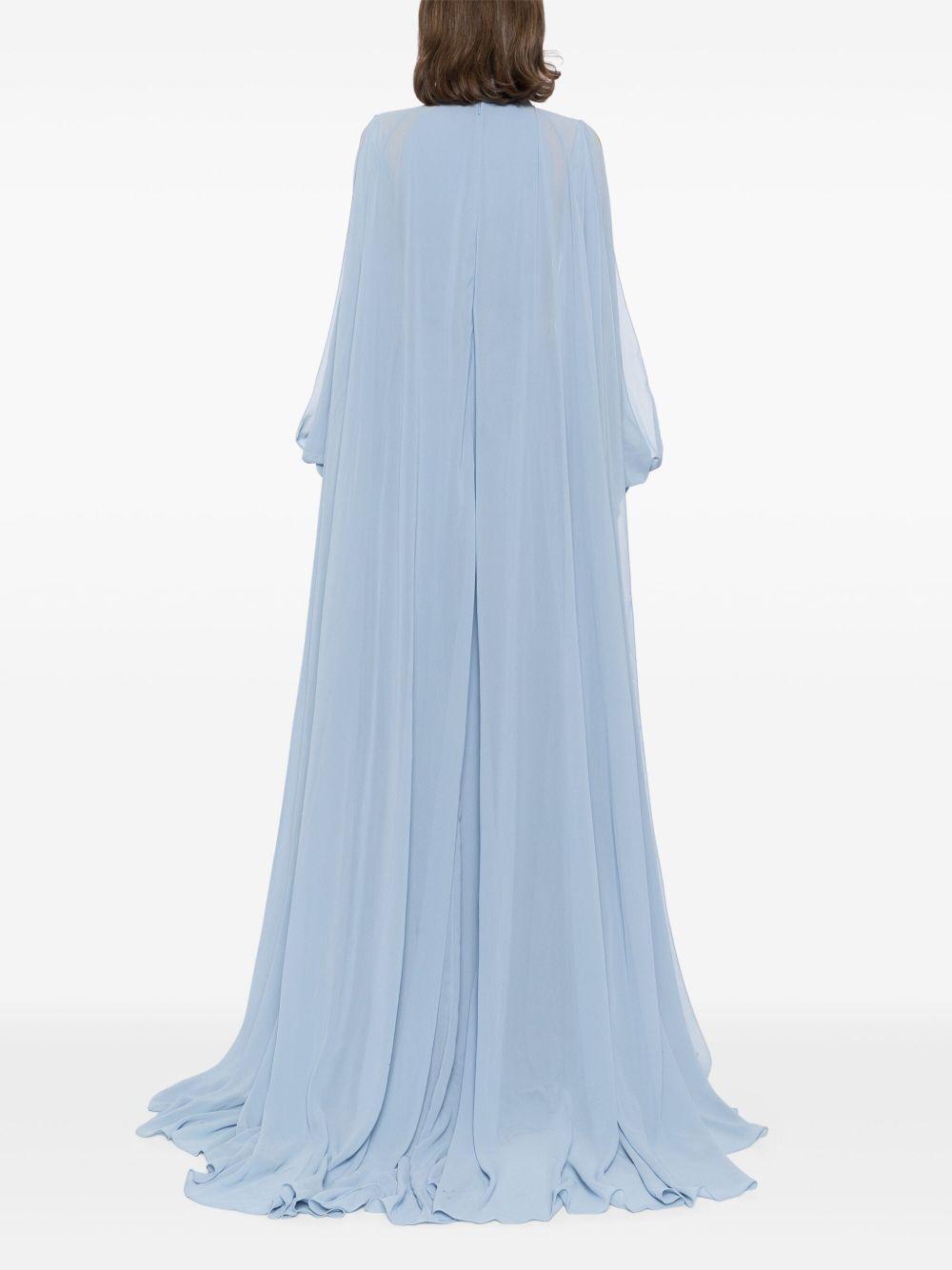 crepe georgette long dress Product Image