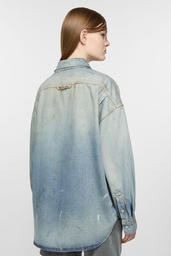 Denim button-up shirt Product Image