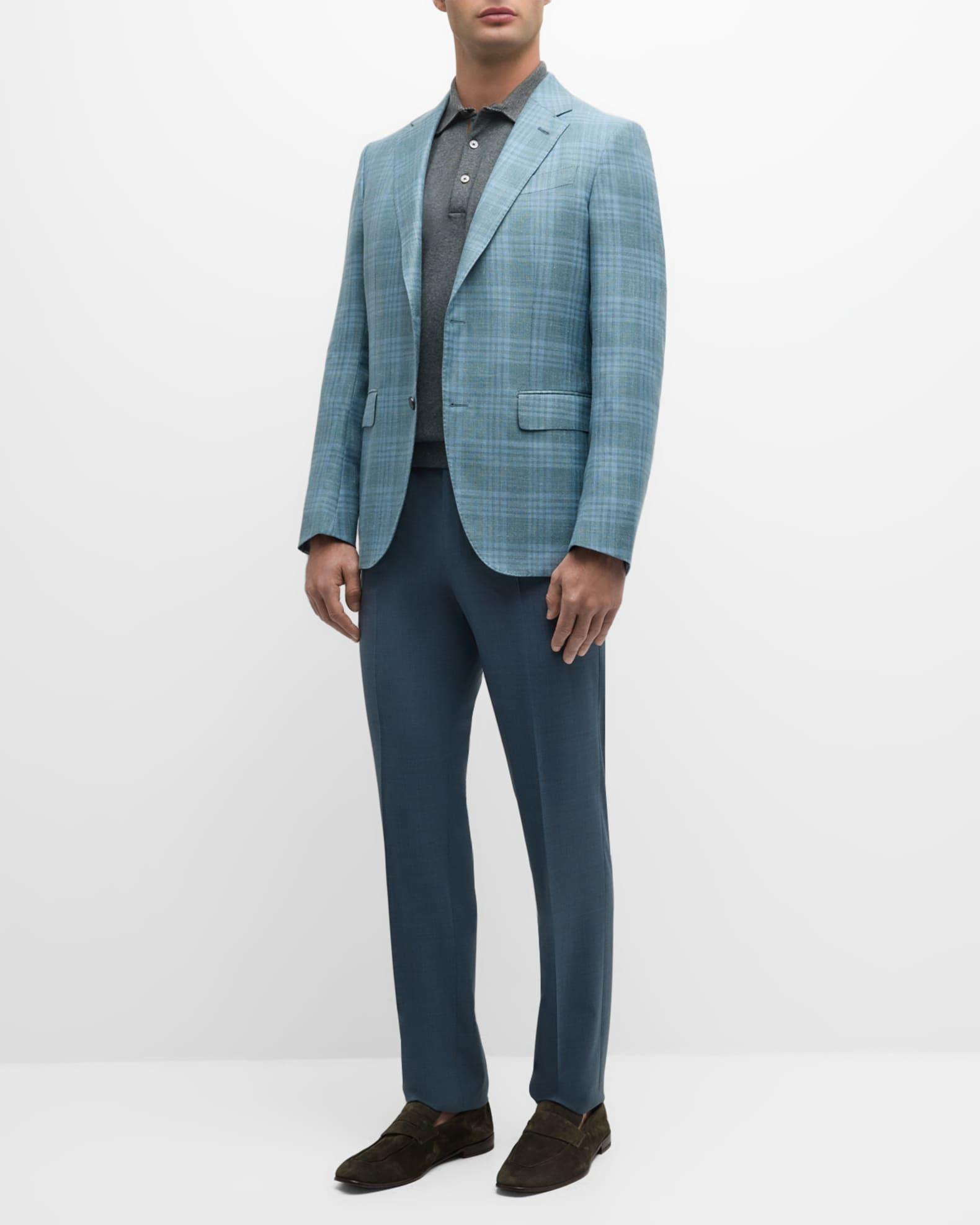 Men's Tonal Plaid Sport Coat Product Image
