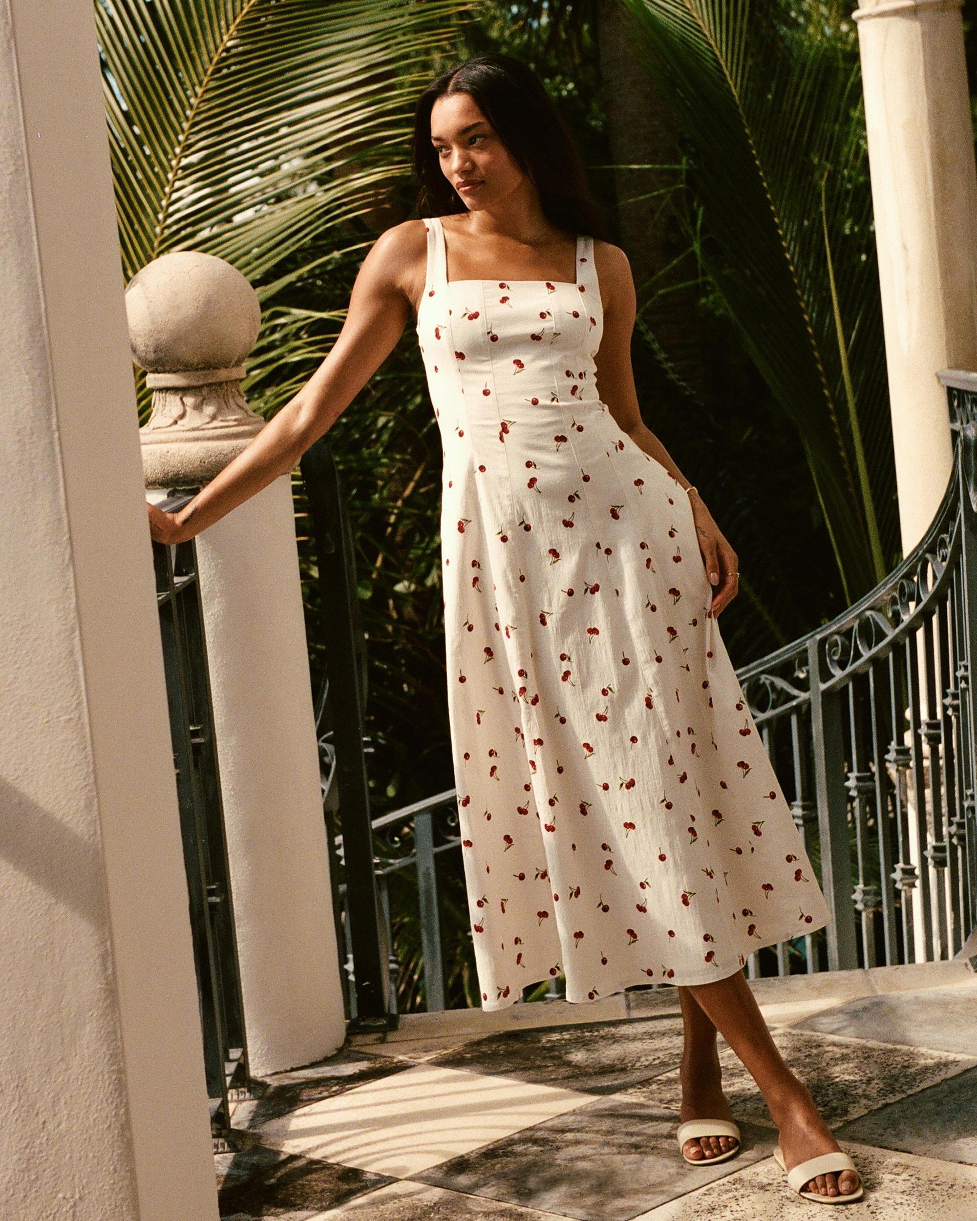 The A&F Mila Midi Dress Product Image