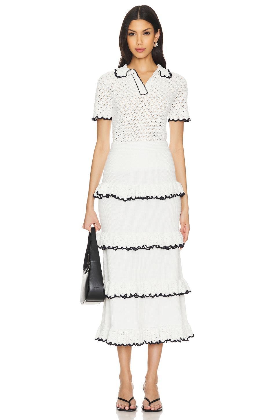 Halliday Scallop Frill Skirt Zimmermann Product Image