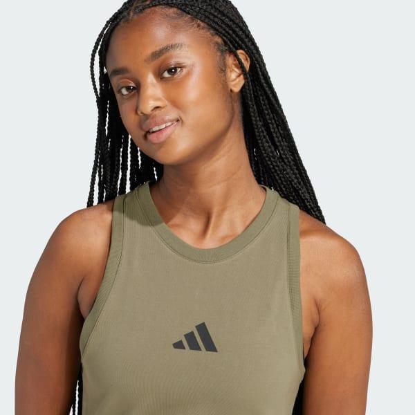 adidas Future Icons Small Logo Dress Olive Strata XS Womens Product Image