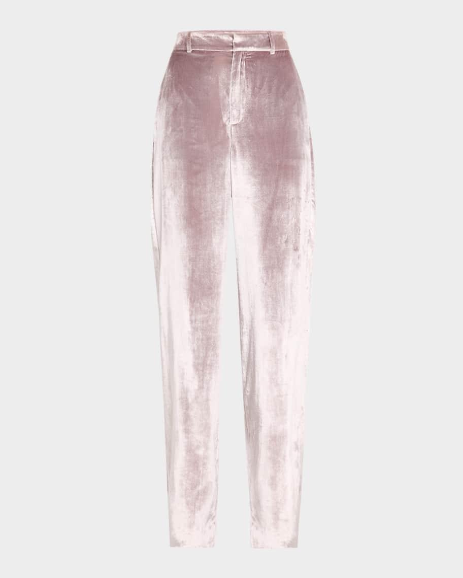 Chateau Velvet Wide-Leg Pants Product Image