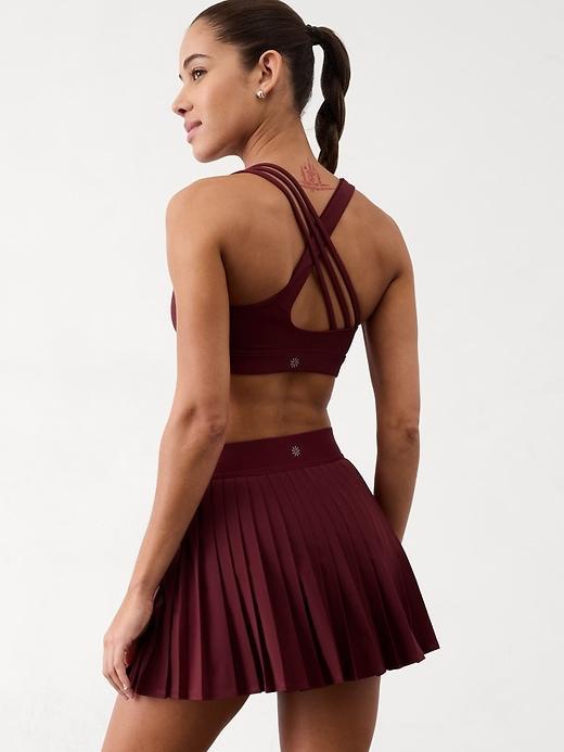 Match Point High Rise Pleated Lasercut 13 1/2" Skort Product Image