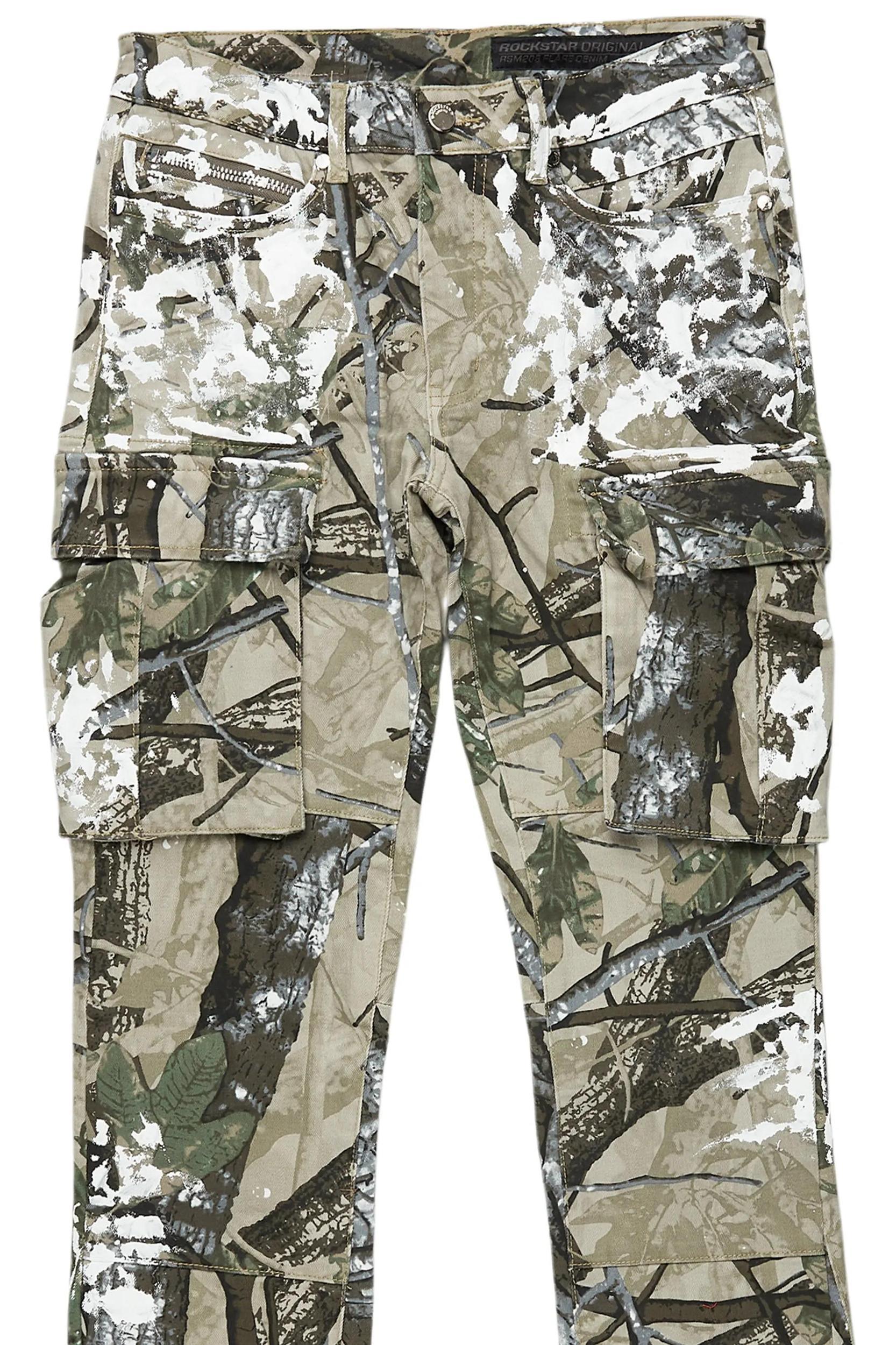 Darth Tree Camo Painter Stacked Flare Jean Male Product Image