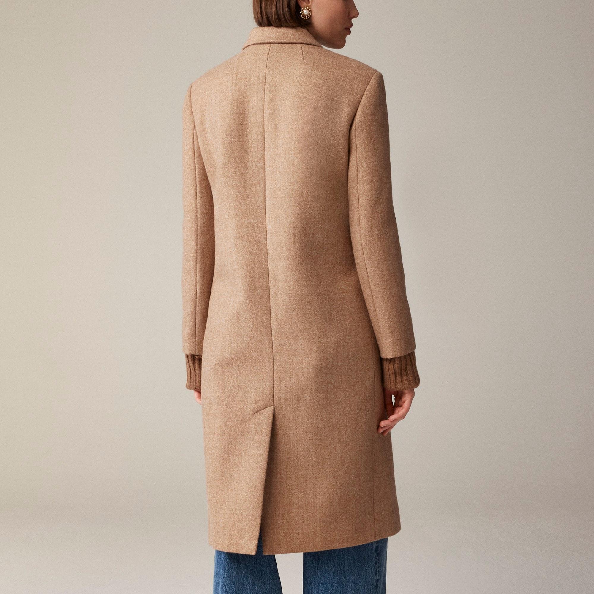 Palais double-breasted topcoat in Italian wool-blend melton Product Image