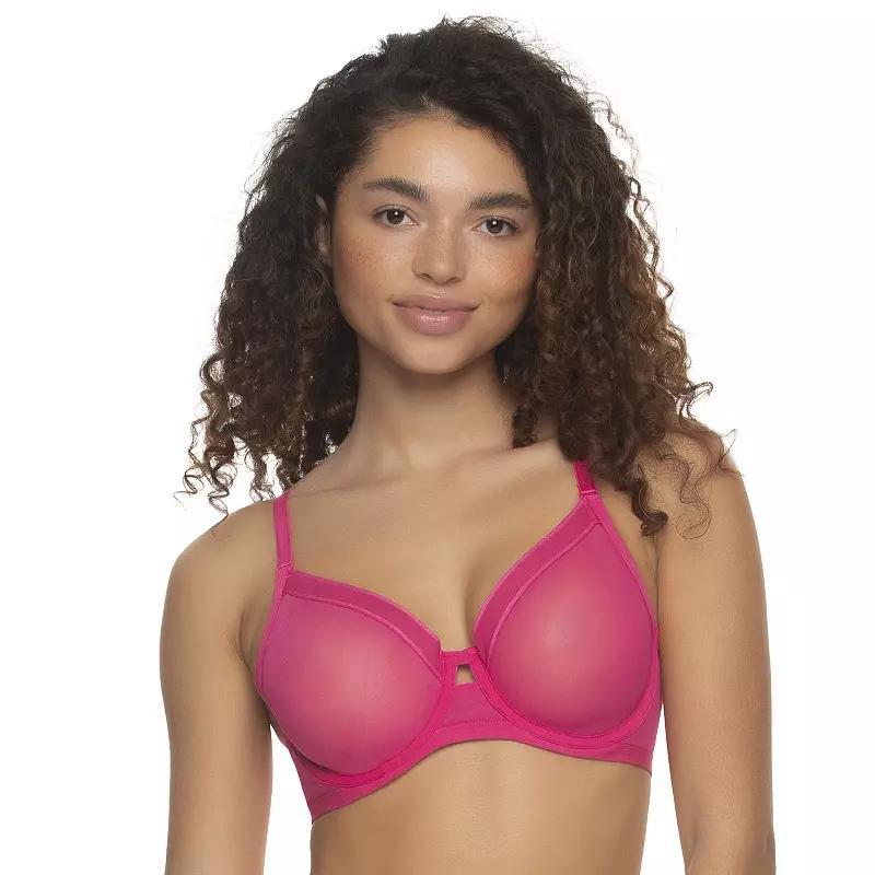 Women's Paramour by Felina Ethereal Mesh Bra 115159, Size: 36 D, Black Product Image