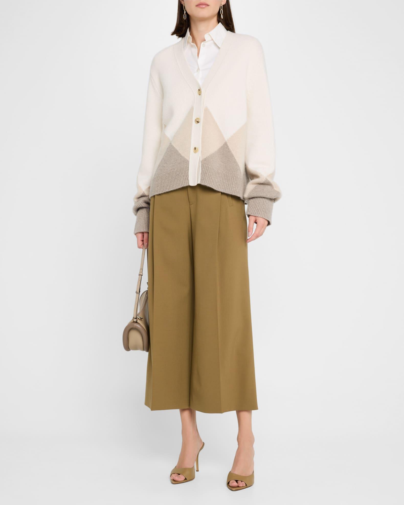 Lydia Intarsia Cashmere Cardigan Product Image