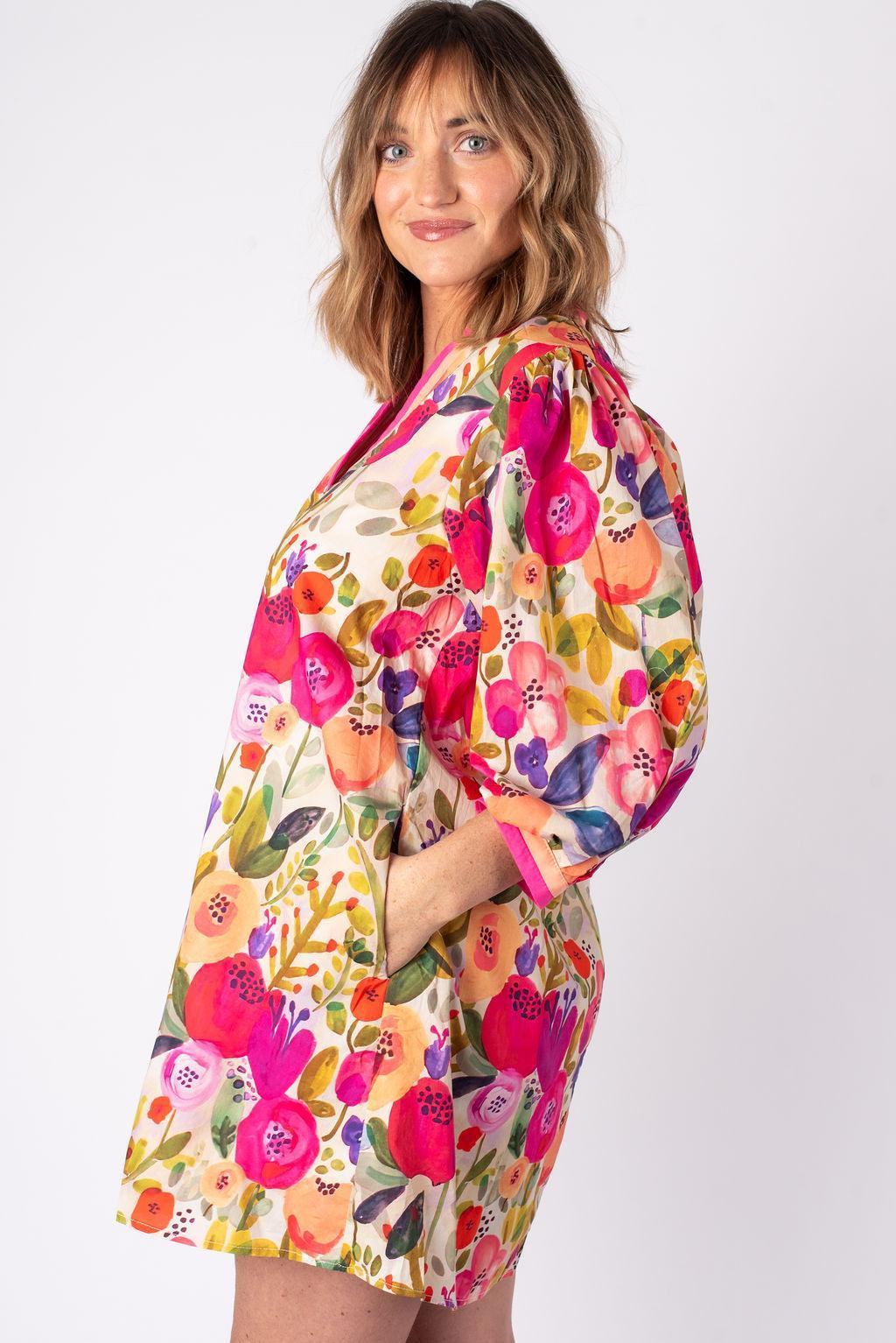 Chloe Floral Mini Dress Product Image
