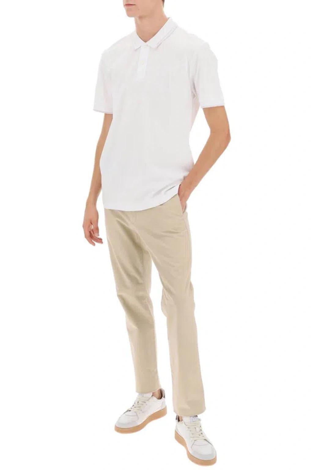 HUGO BOSS Boss Phillipson Slim Fit Polo Shirt In White Product Image