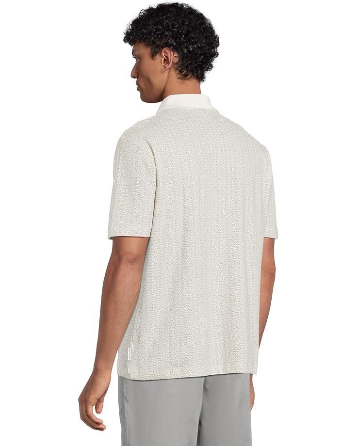 Men's Armani Exchange Micro Allover Printed Pique Polo Product Image