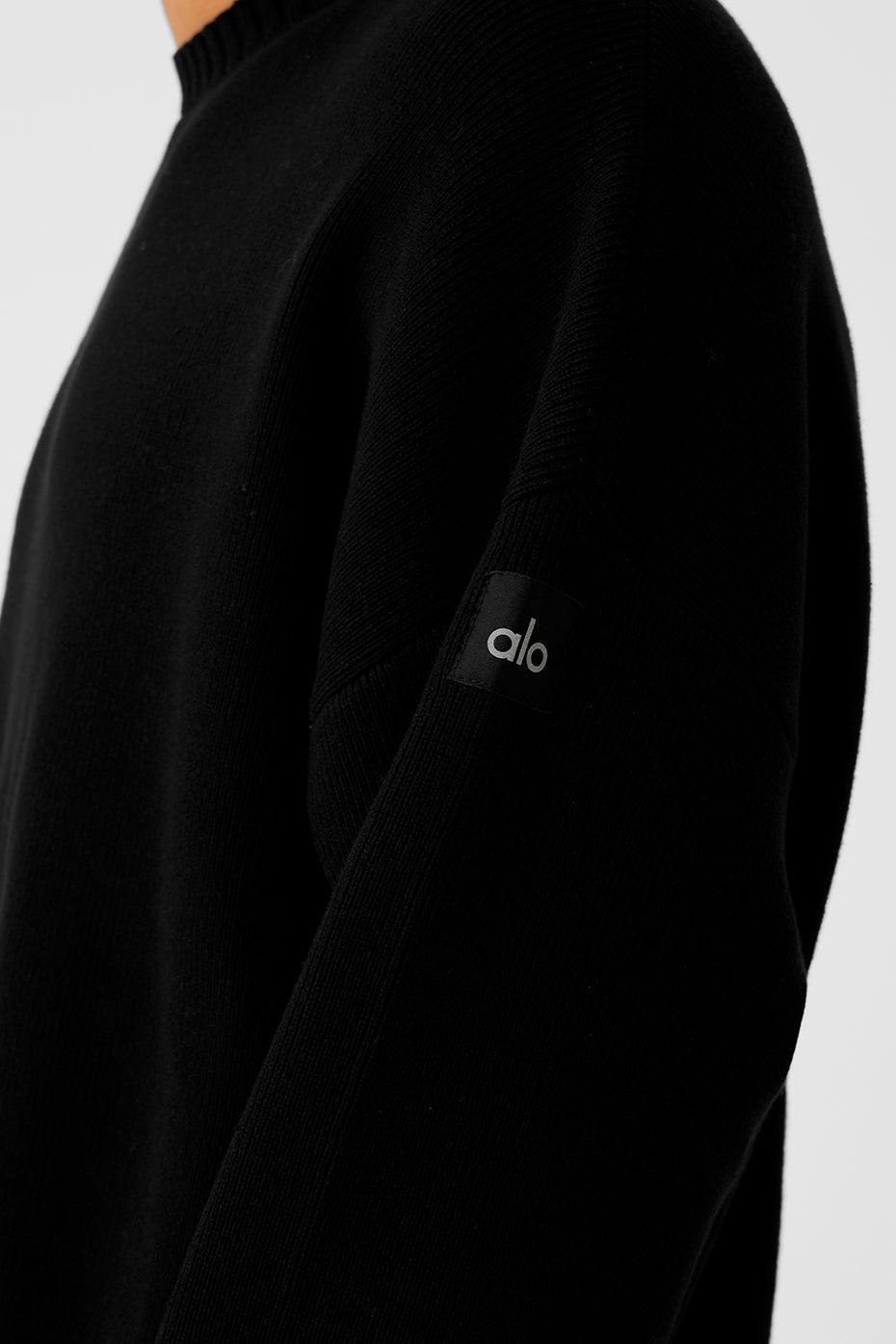 Scholar Crew Neck Sweater - Black Female Product Image