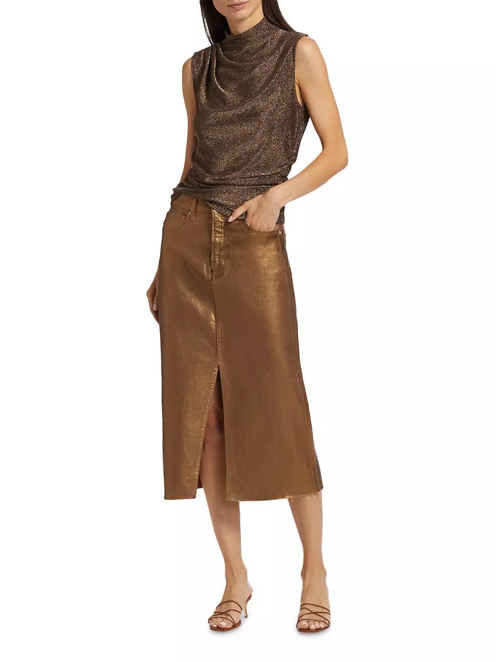 Mylie Metallic Draped Top Product Image