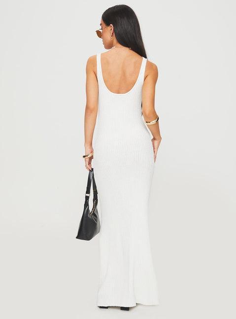 Spirited Maxi Dress White Product Image