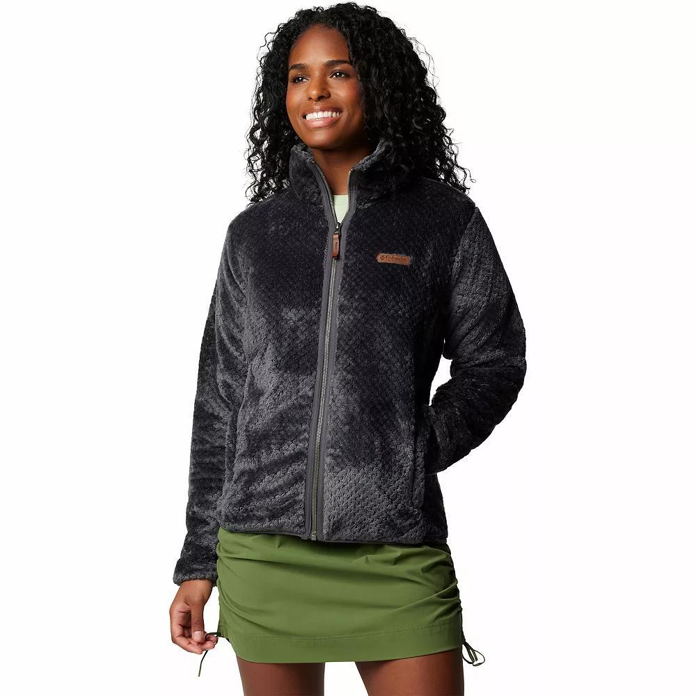 Womens Columbia Fireside Sherpa Fleece Jacket Grey Product Image
