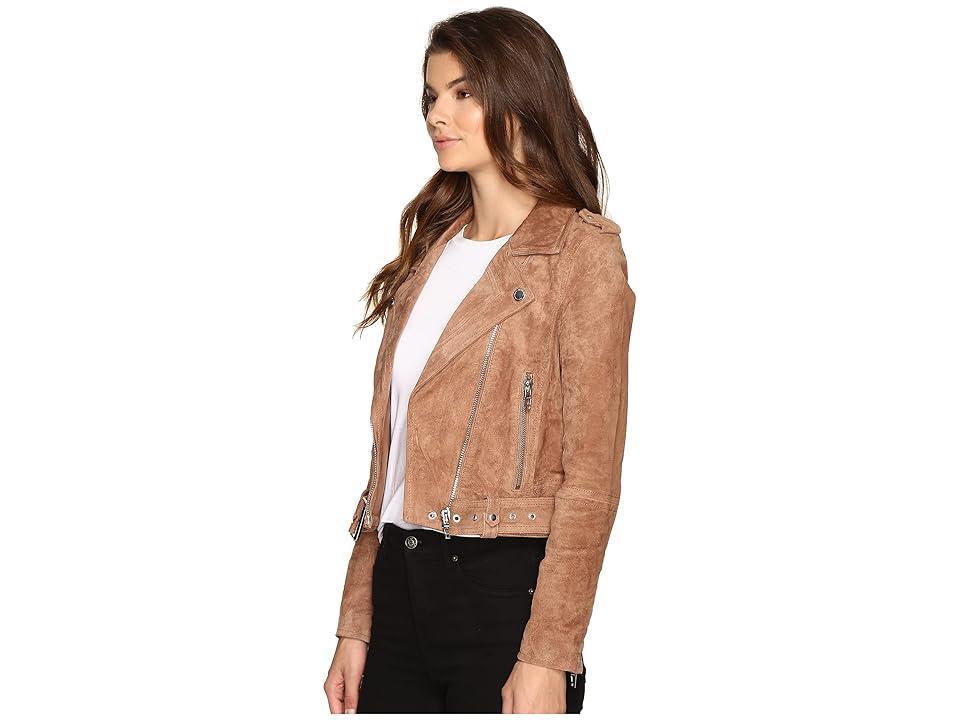 Blank NYC Suede Moto Jacket (Coffee Bean) Women's Coat Product Image