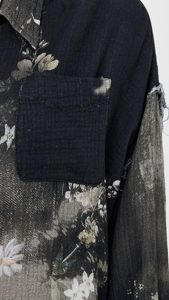 R13 Shredded Seam Drop Neck Shirt | Shopbop Product Image