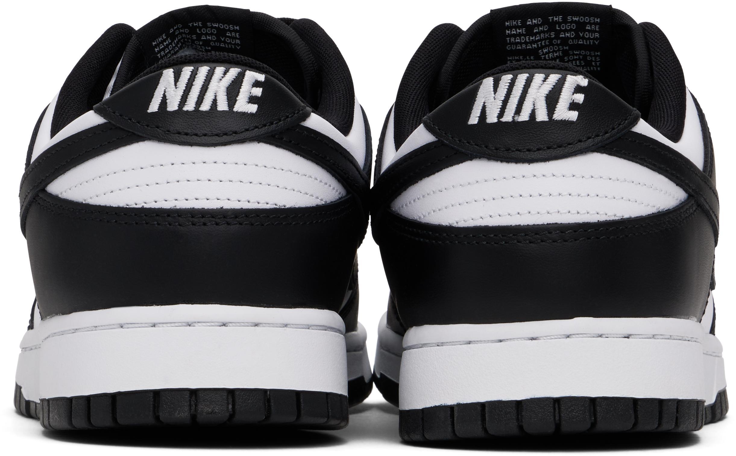 NIKE Dunk High Retro Sneakers In Black And White Product Image
