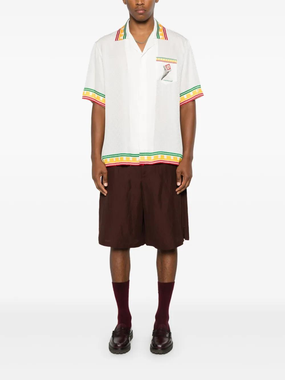 logo monogram pattern shirt Product Image