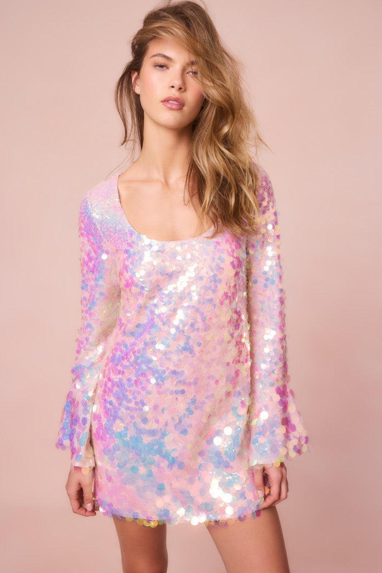 Risbo Iridescent Mini Party Dress Product Image