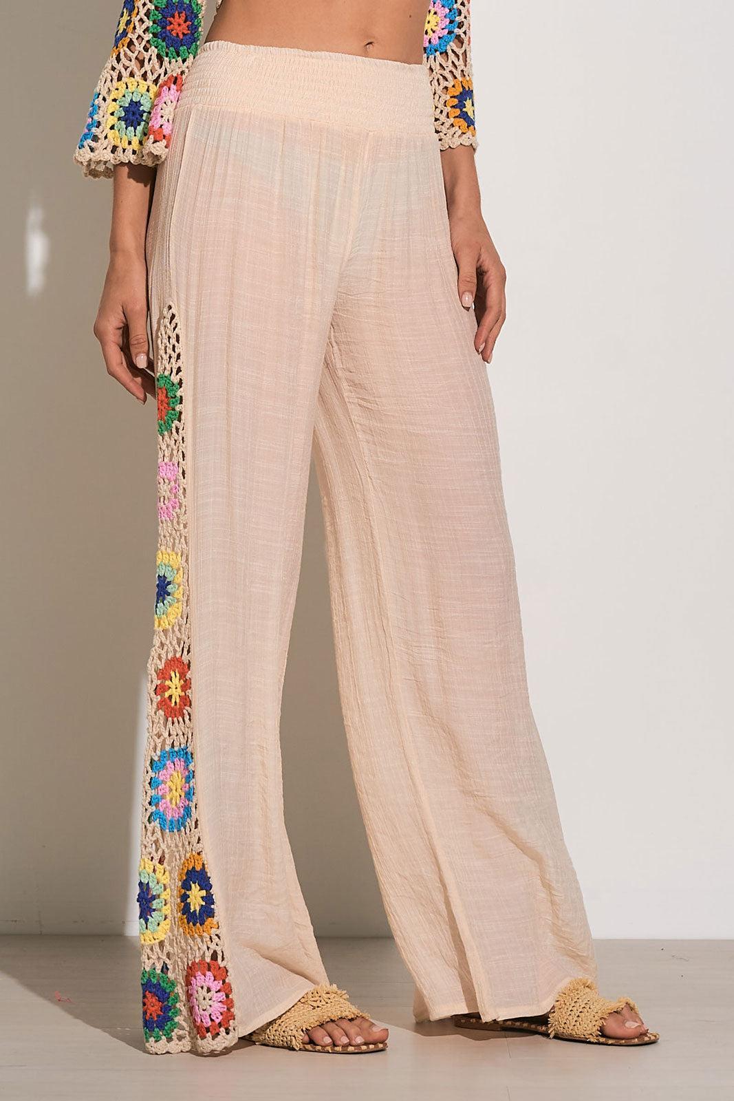 Crochet Panel Pant Product Image