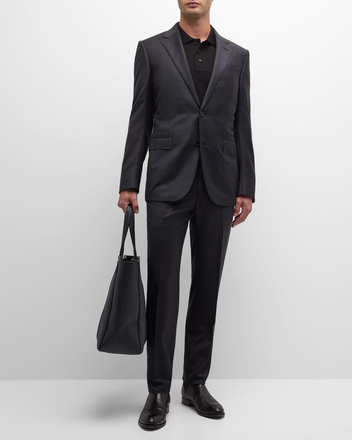 Men's Wool Plaid Suit Product Image