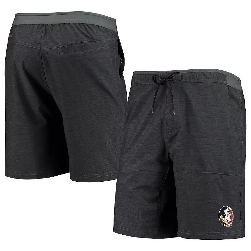 Men's Columbia Heathered Charcoal Florida State Seminoles Twisted Creek Omni-Shield Shorts, Size: Medium Product Image