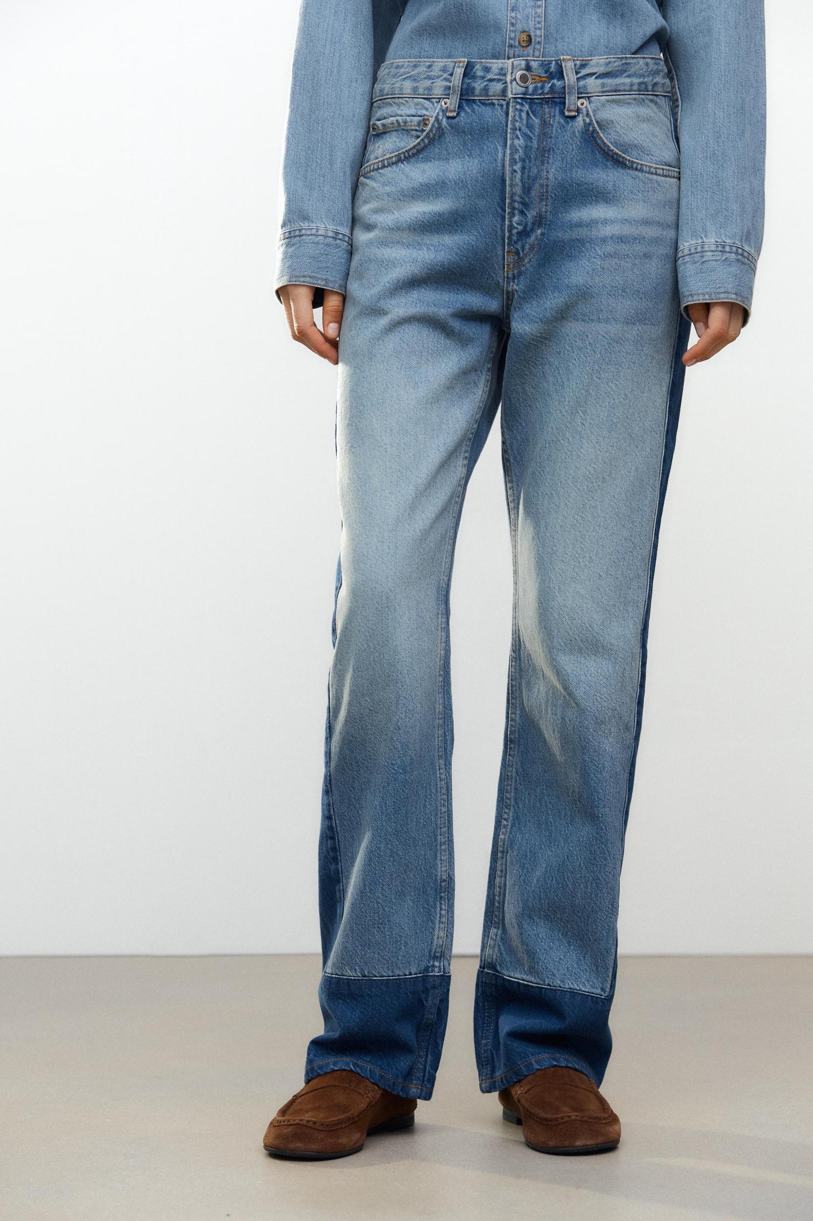 STRAIGHT CUT MID RISE JEANS ZW COLLECTION Product Image