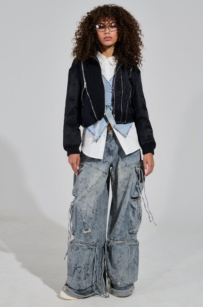 DUKE ZIPPER DETAIL BOMBER Product Image
