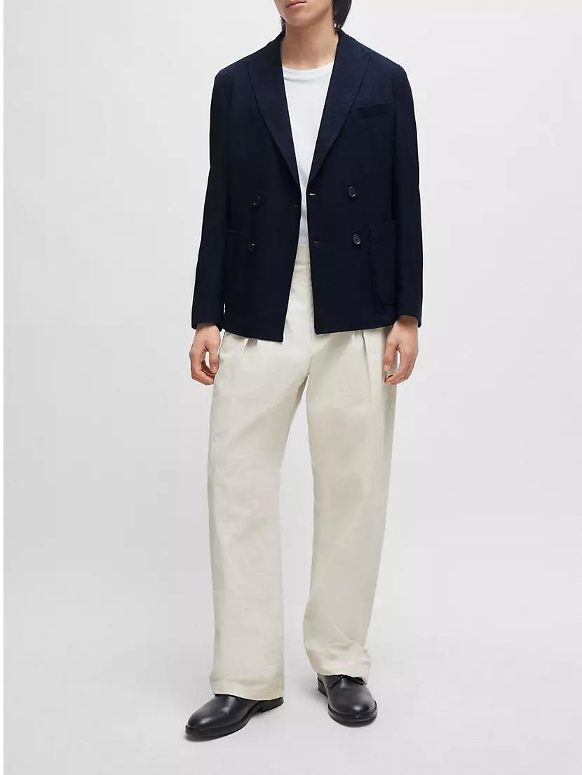 Slim-Fit Jacket in Cotton Product Image