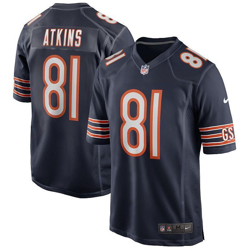 Mens Nike Doug Atkins Chicago Bears Game Retired Player Jersey Blue Product Image