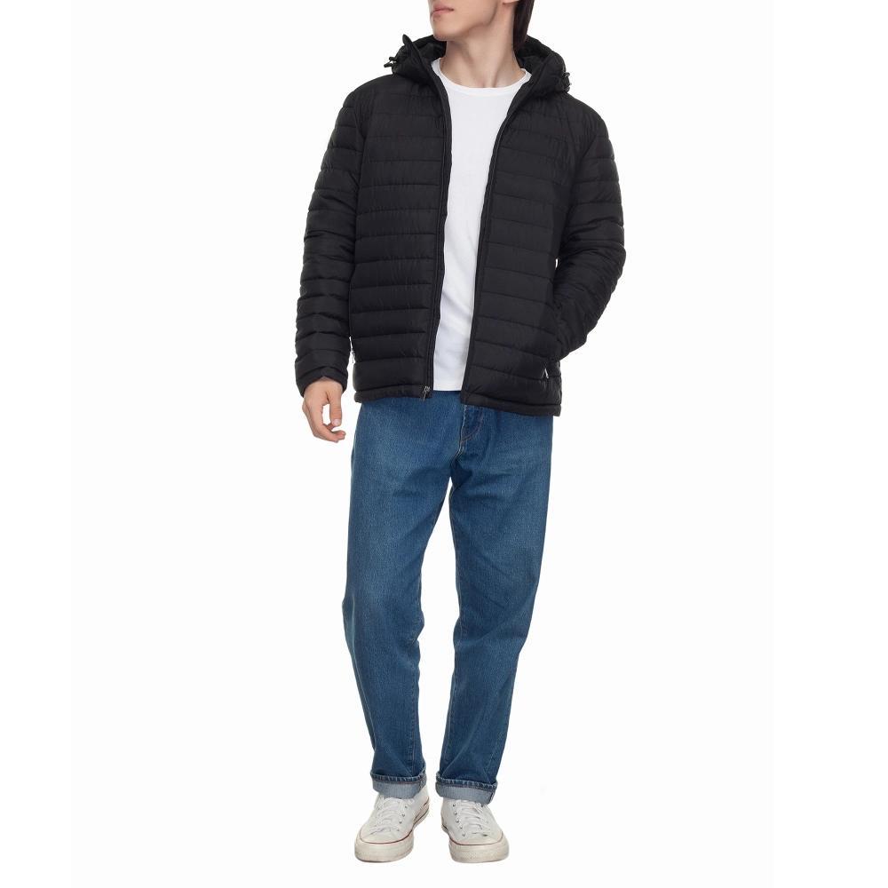 Rokka&Rolla Men's Midweight Puffer Jacket Hooded Coat Product Image