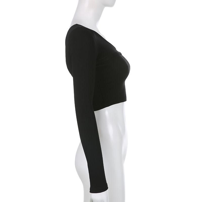 Set: Plain Asymmetric Cut-Out Shrug + Camisole Top Product Image