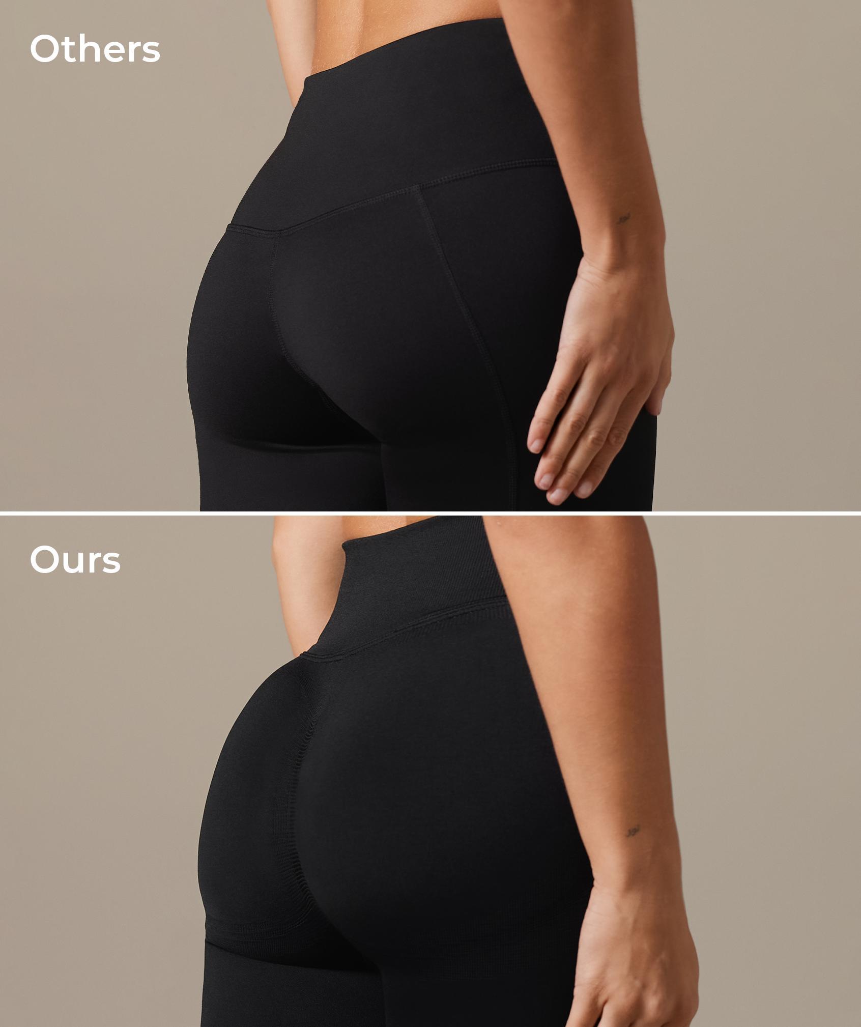 Gymshark Lift Seamless Leggings - Black/Black Marl Female Product Image