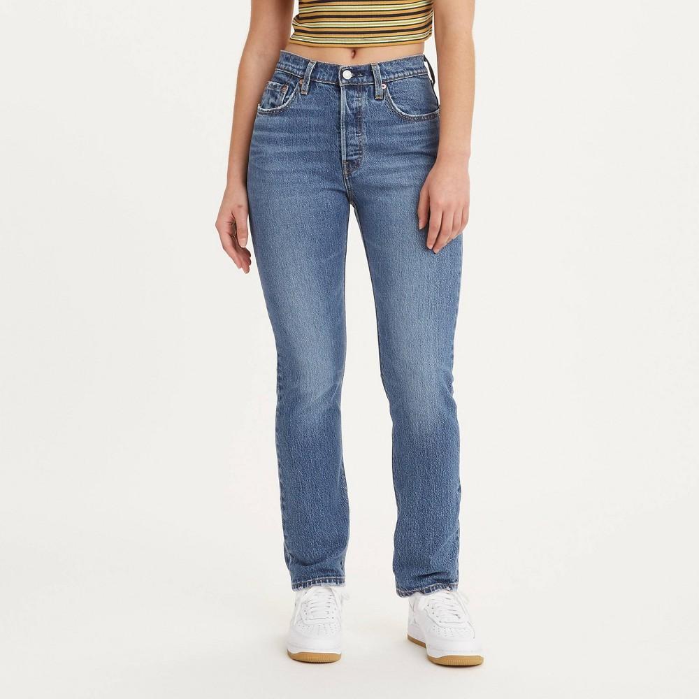 Levi's® Women's High-Rise 501® Jeans 27: Midweight Denim, Straight Leg, Fly Button Closure Product Image