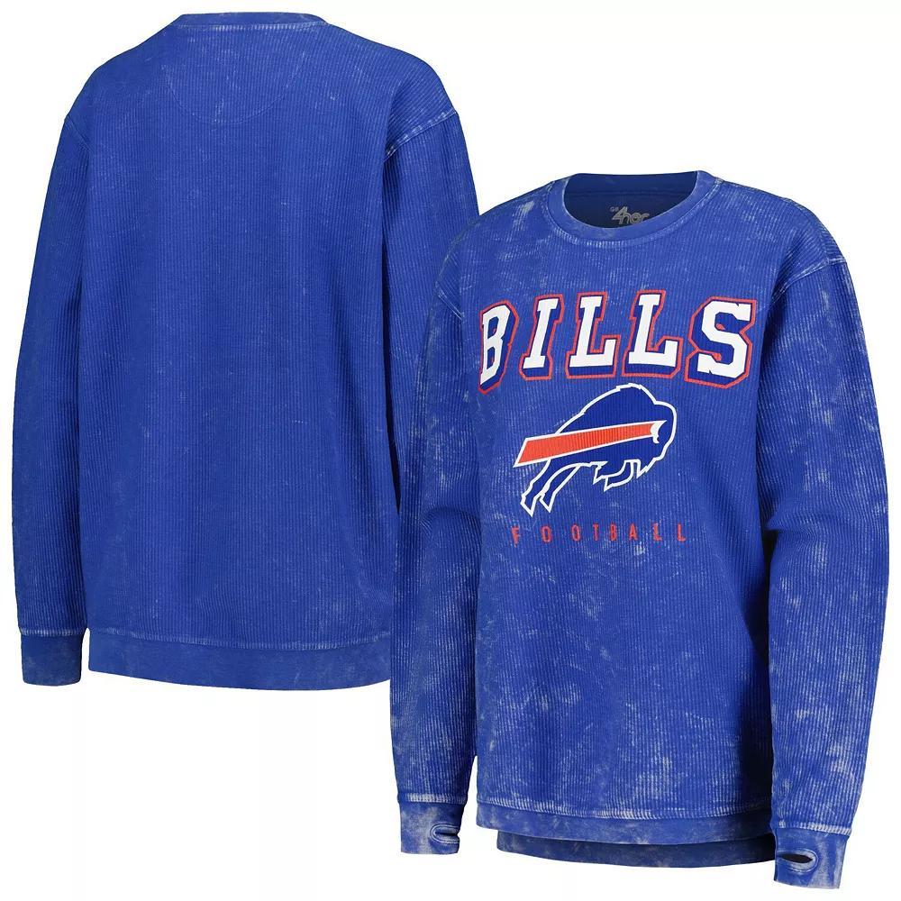 Women's G-III 4Her by Carl Banks Royal Buffalo Bills Comfy Cord Pullover Sweatshirt, Size: Medium, Blue Product Image