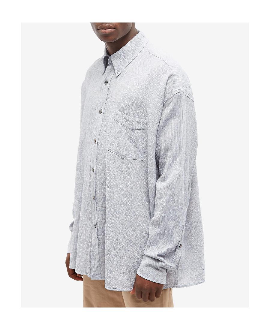 OUR LEGACY Long-sleeve Buttoned Shirt In White Product Image