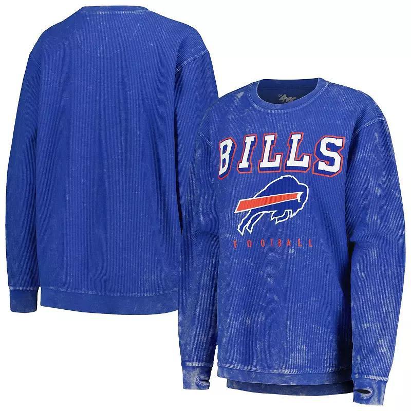 Women's G-III 4Her by Carl Banks Royal Buffalo Bills Comfy Cord Pullover Sweatshirt, Size: Medium, Blue Product Image